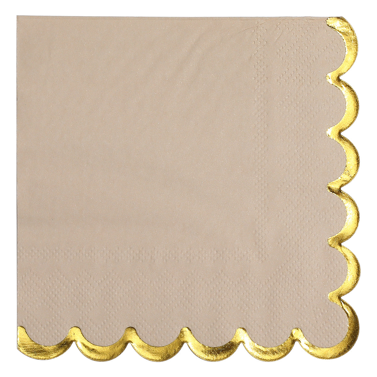 20-100pcs gold foil wavy-edged vintage color mix 4-color party napkins, disposable napkins for party and dinner table decoration